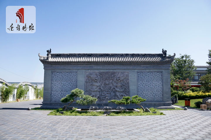 唐语砖雕独立影壁