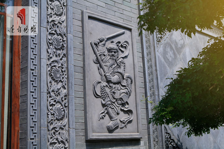 唐语砖雕门神